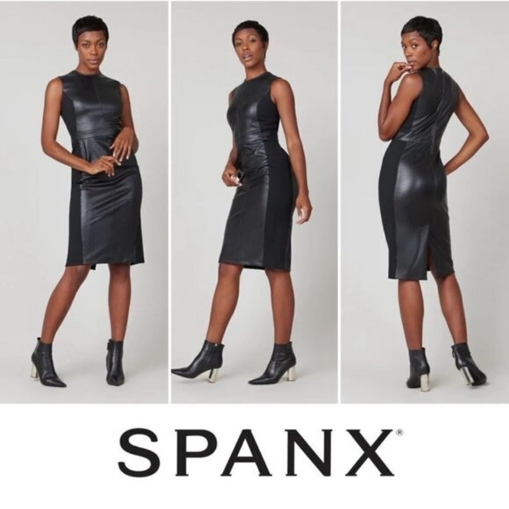 SPANX Black Sleeveless Dress